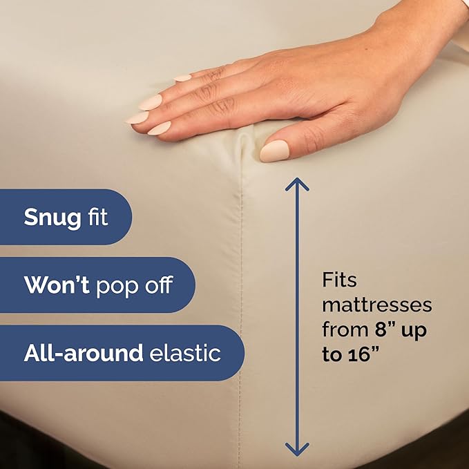 Full XL Bed Sheets - Extra Long Extended Full Sheet – Luxurious, Easy-Fit Sheet Set - Fits between 8” to 16" Deep Pockets, 54" x 80" for Full XL Mattresses - Ideal for Extra Long Full Beds