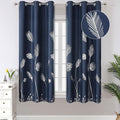 Window Blackout Curtains 63 Inch Long, 2 Panels by ESTELARTEXTILER