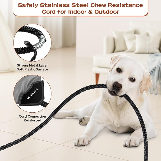 Large Pet Heating Pads for Dogs & Cats Outdoor, 35.4*23.6inches Dog Cat Heating Pad Bed Outdoor Waterprooof, Warming Heated Cat Dog Bed Blanket Outside, Heated Pet Mat, Gifts for Cats Dogs in Winter