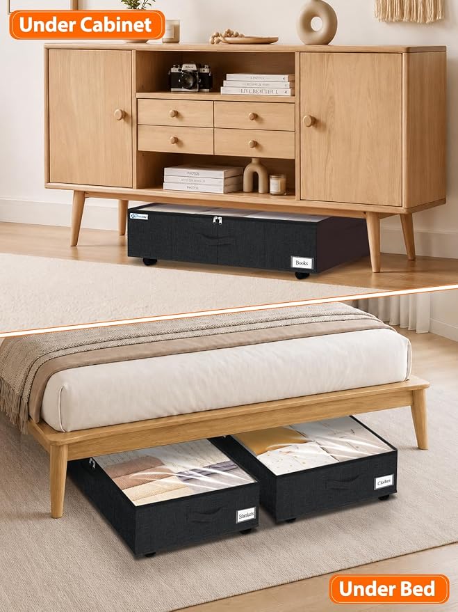punemi 10 inch Tall Under Bed Storage Bins - Image 8