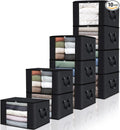 10 Pack Storage Bags for Clothes Blanket Storage Bins by Fabtotes