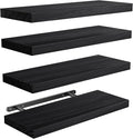 Amada Paulownia Wood Floating Shelves by AMADAHOMEFURNISHING