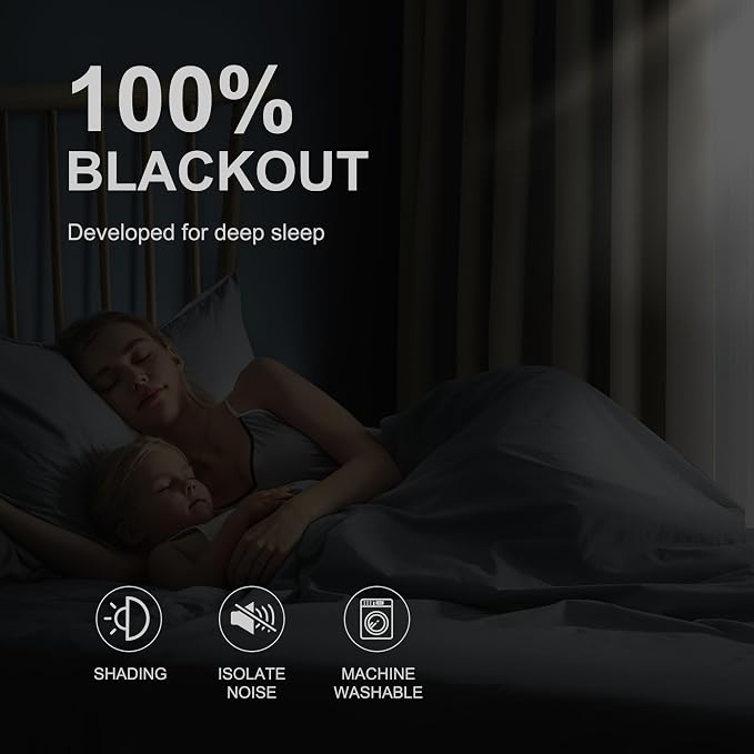 NICETOWN 100% Blackout Curtains - Image 2