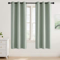 NICETOWN Sage Green Room Darkening Curtains 68 Inches Long 2 Panels by NICETOWN