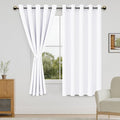 DWCN White Room Darkening Curtains 63 inch Long by DWCN
