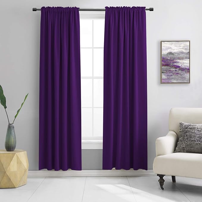 84 inche Length Curtain Panels by DONREN