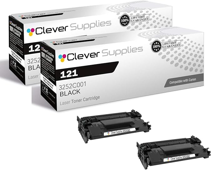 CS Compatible Toner Cartridge Replacement for Canon 121 3252C001 Black ImageClass D1620 D1650 Toner Cartridge 2 Pack