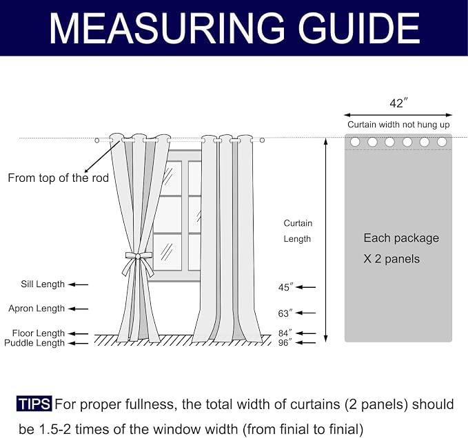 DWCN Blackout Curtains for Bedroom - Image 2