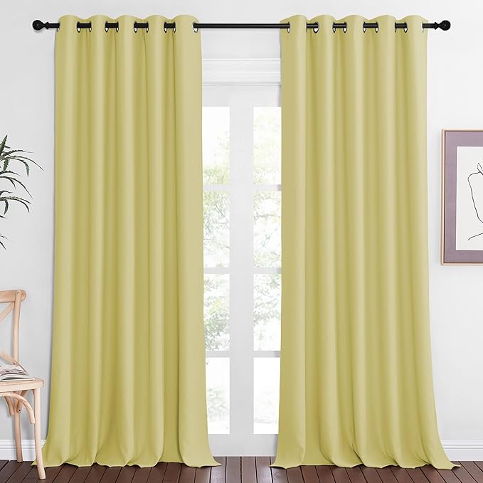NICETOWN Blackout Curtains 84 Inch Length, Thermal Insulated Curtains by NICETOWN