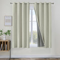 Joydeco Blackout Curtains 63 Inches Long 2 Panels Burg, Room Darkening Curtains by JOYDECO