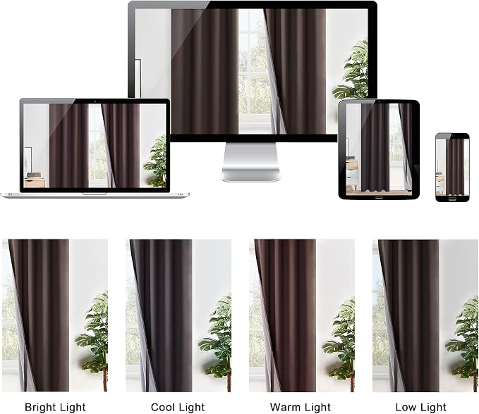 XWZO 100% Blackout Curtains 84 Inches Length - Image 8