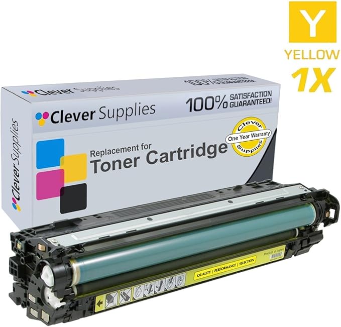 CS Replacement Toner Cartridge Compatible with HP CP4025n CE264X Black CF031A Cyan CF032A Yellow CF033A Magenta 646A & 646X Color Enterprise CM4540f MFP Enterprise CM4540fskm 5 Color Set