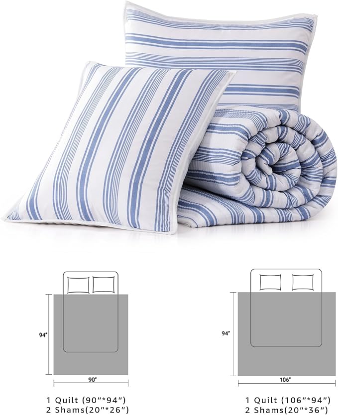 Queen Quilt-Lightweight Bedspread Quilt Queen Size Quilt Bedding Set | Soft - Image 7