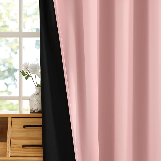 RYB HOME 100% Blackout Curtains 102 inches Long, Thermal Insulated Privacy - Image 6