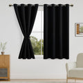 DWCN Black Blackout Short Curtains by DWCN