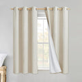 NICETOWN Linen Blackout Curtains 45" Long by NICETOWN