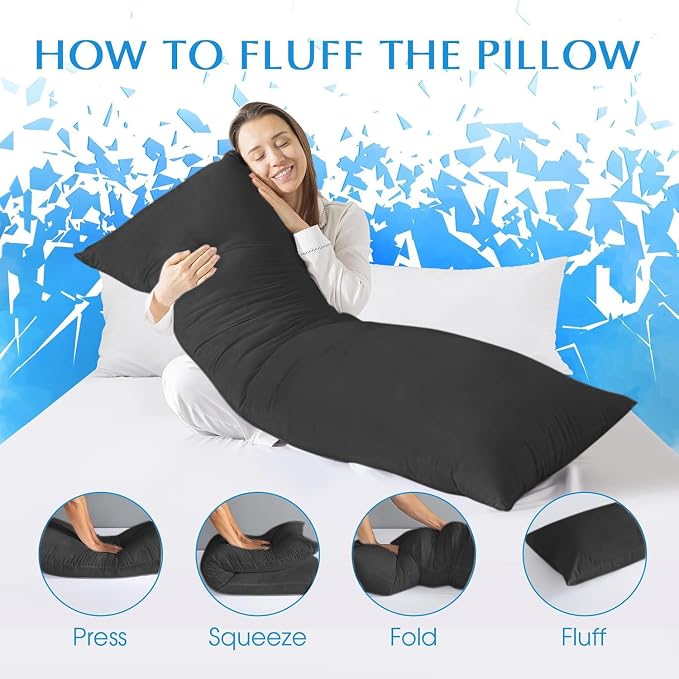 SHOUREN Large Body Pillow, Long Bed Pillow - Image 7