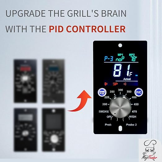 Universal PID Enhanced Grill Temperature Control Panel Replacement for Pit Boss, Traeger, Z Grills and Smokers Models
