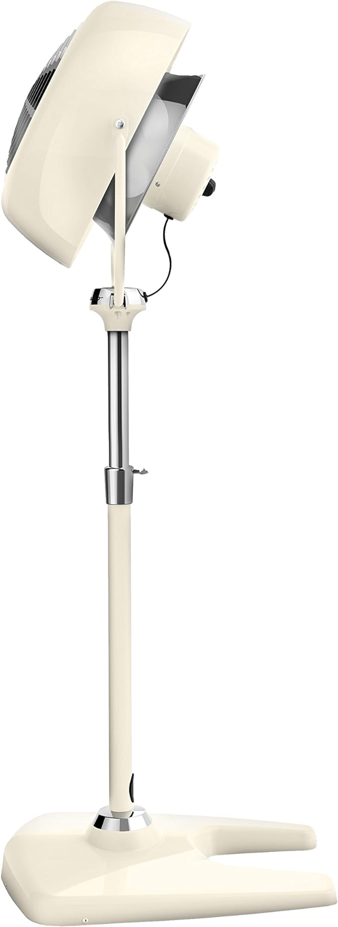 Vornado VFAN™ Sr. Pedestal Vintage Fan, Retro Metal, Standing Air Circulator for Cooling & Decor, 3 Speeds, Adjustable Tilt, Adjustable Height, Durable Pedestal Fan for Bedroom & Home, Vintage White