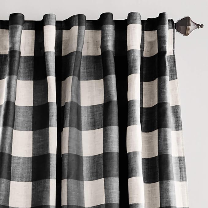 Grainger Rod Pocket Back Tab Window Curtain Panel - Image 3