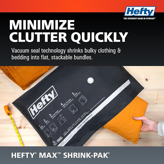 Hefty MAX Shrink-Pak Vacuum Seal Storage Bags - Image 2