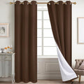 Diraysid 100% Blackout Curtains Chocolate Brown Linen Curtains by Diraysid%2C+refresh+your+life