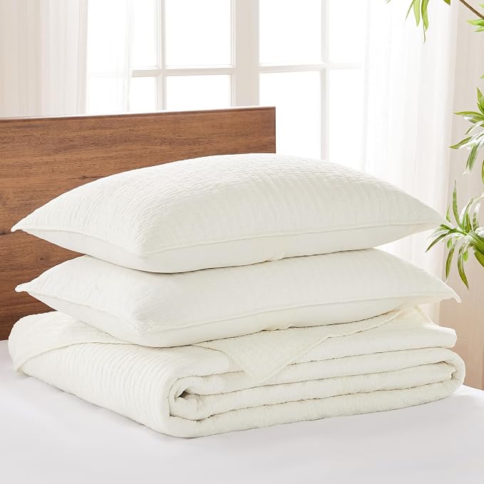 Levtex Home Cross Stitch Reversible Queen Bedspread Set - Image 3