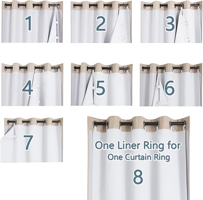 Chyhomenyc Window Blackout Curtain Liners - Image 2