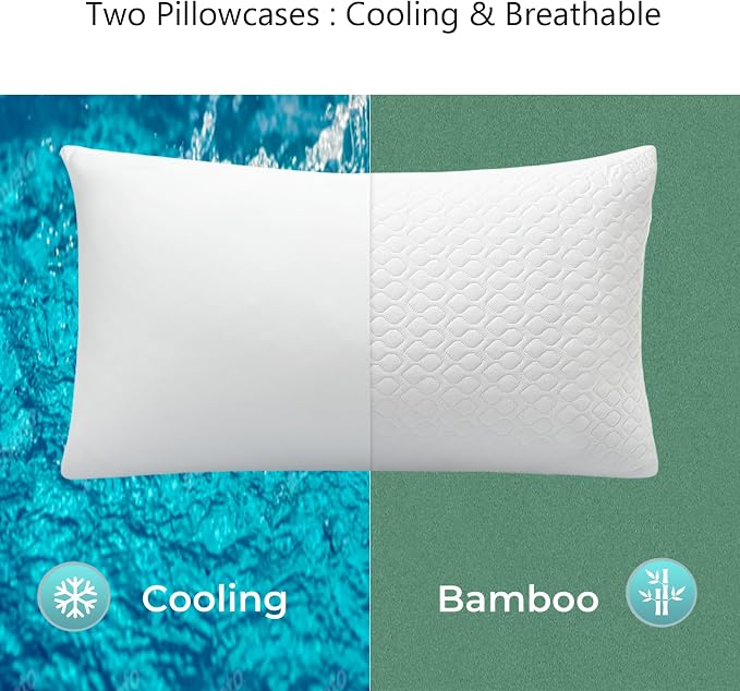 Pillow King Size Memory Foam for Sleeping, Bed Pillows - Image 5