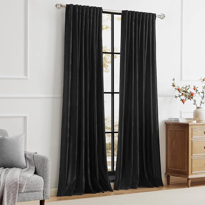 PRIMROSE Black Curtains 102 inch - Image 7