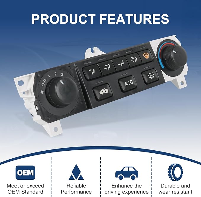 DICMIC A/C Heater Climate Control Module Compatible with 1998-2000 Honda Accord 1998-2004 Honda Odyssey Replace# 599-268, 79600-S84-A01ZA