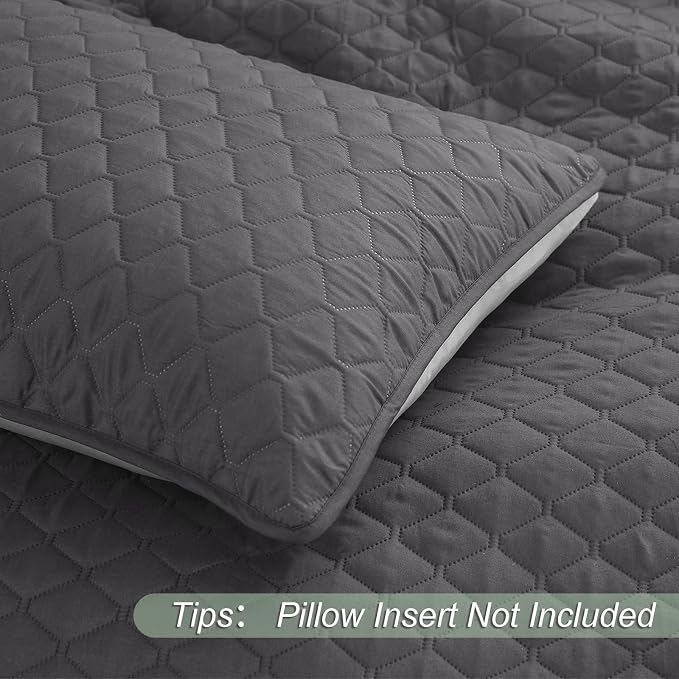 Exclusivo Mezcla Reversible California King Quilt Set, Soft Microfiber - Image 5