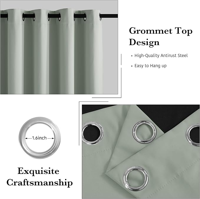 RYB HOME 100% Blackout Curtains - Image 2