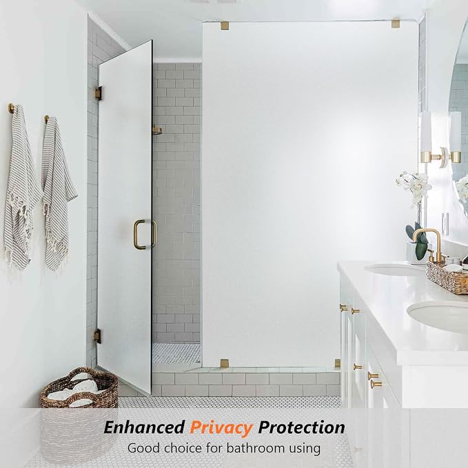 Kromapolis Frosted Glass Window Film Day & Night Privacy, 29.5″ x 78.7″ | - Image 2