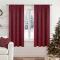 BGment Burgundy Blackout Curtains 63 Inch Length by BGment