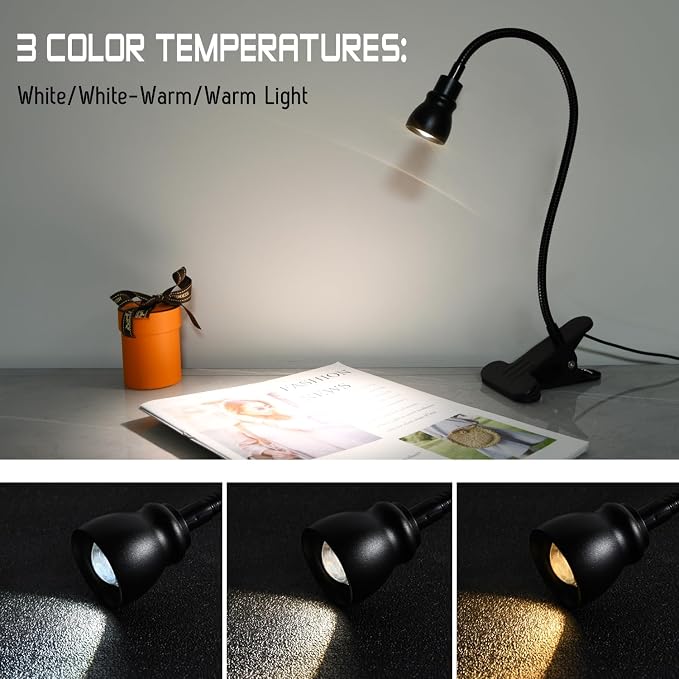 Zoomable Clip on Light, Clamp Reading Light - Image 3