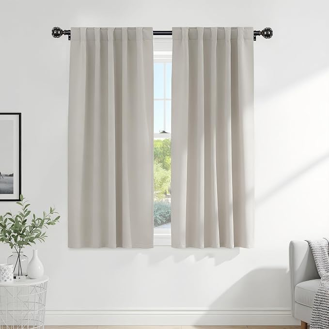 PONY DANCE Blackout Curtains Thermal Insulated Window Treatment Panels Room by PONYDANCE
