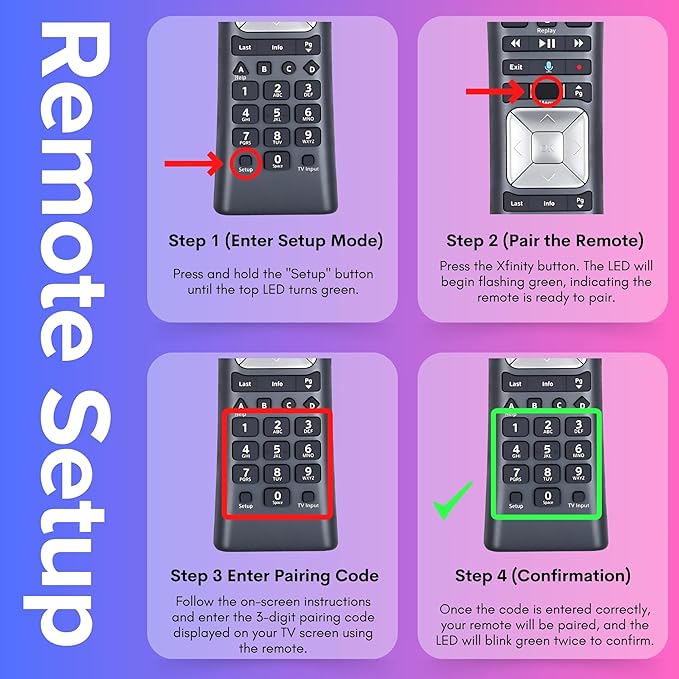 2 Pack XR11 Xfinity Remote Control Replacement – Universal IR/RF Remote for Cox & Comcast, Easy Pairing, Voice Search, Backlit Keys, Compatible with X1, XG1, Xi3 Cable Boxes/DVR Receivers