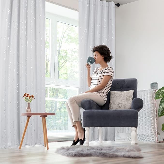 Deconovo Blackout Back Tab Curtains - Image 8