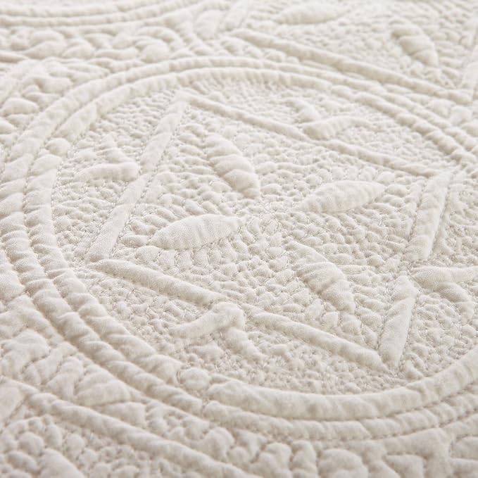 Calla Angel Sage Garden Luxury Pure Cotton Matelasse Quilt - Image 5