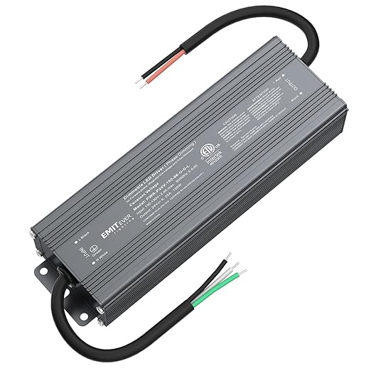 EMITEVER 150W Triac Dimmable LED Driver,Power Supply,AC 120V to DC 24V Transformer,Compatible with Lutron and Leviton Dimmers,for LED Lighting,ETL Certified