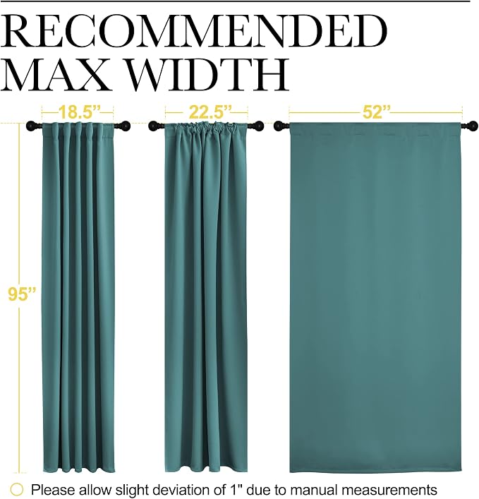 NICETOWN Patio Blackout Curtains and Draperies - Image 7