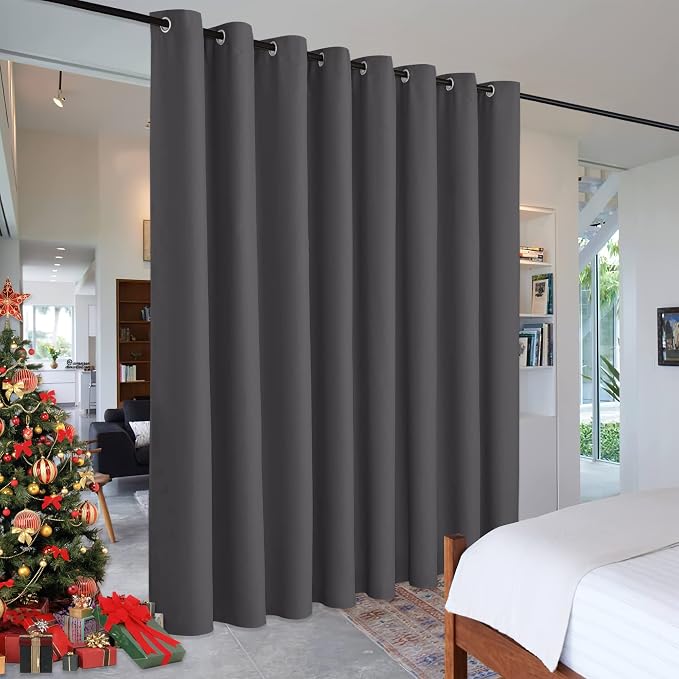 RYB HOME Gift Gray Room Divider Screen Partition by RYBHOME