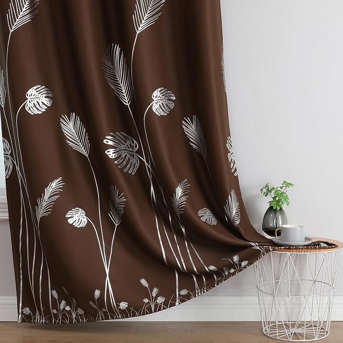 Brown Blackout Curtains 63 Inches Long - Image 7