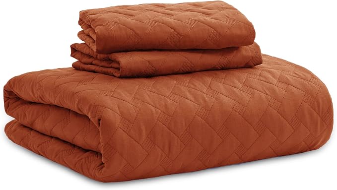 Bedsure King Size Quilt, Lightweight Comforter Set, Basket Weave, All-Season - Image 7