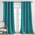 NICETOWN Peacock Teal Curtains for Home Office, Grommet Thermal Curtains by NICETOWN