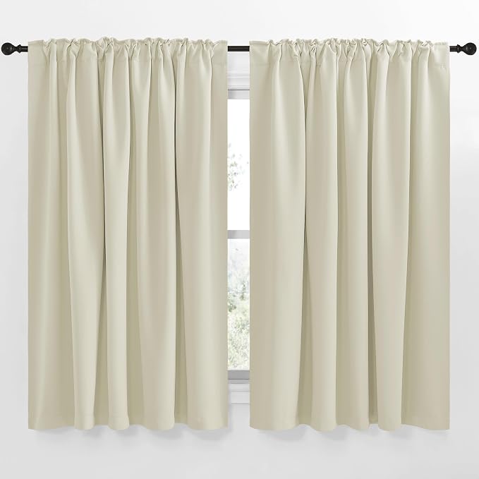 NICETOWN Extra Wide Kitchen Room Darkening Curtains, Privacy Window Treatment - Image 2