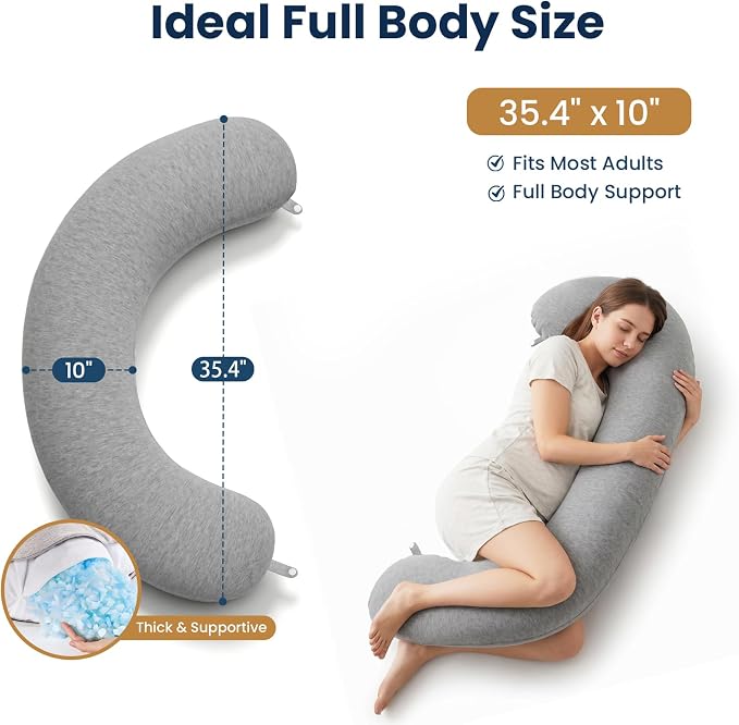 TranquilRelax C Shaped Body Pillow - Image 2