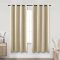 KOUFALL Biscotti Beige Grommet Insulated Thermal Room Darkening Blackout by KOUFALL