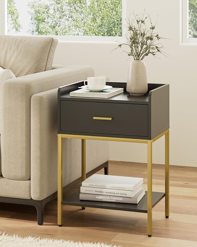 Nightstand, 3-Tier Modern Night Stand, Bedside Table - Image 3